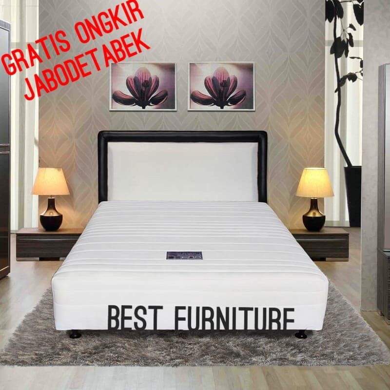 Best Winchester Multibed Springbed Kasur Fullset 160x200 - Putih