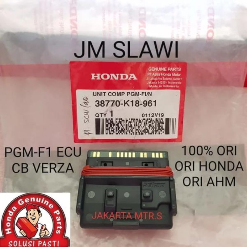 38770-K18-961 Pgm f1 ecu unit comp pgm f1 cb verza 150 led ori honda ahm asli hobda