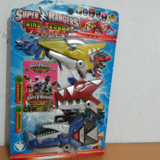 Mainan anak jam tangan power rangers Dino Zord set