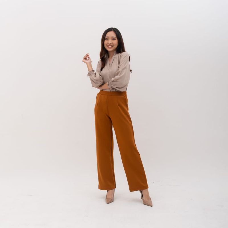 Celana Kulot Panjang Wanita Scuba Premium Standar JUmbo/Culottes Loose Pants/Palazzo