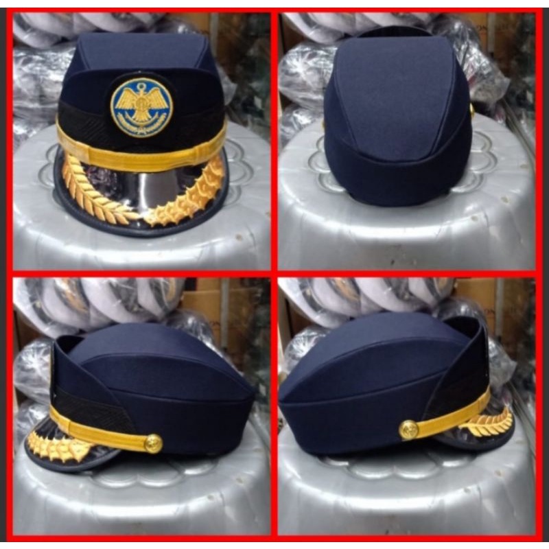 Topi pet perhubungan wanita gol 3A 3B 3C (54 55 56 57 58 59 60)