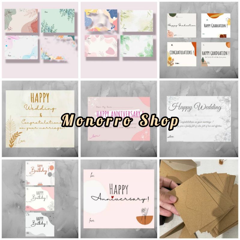 

Tambahan Bungkus Kado / Kartu Ucapan / Greeting Card / Kertas Kado