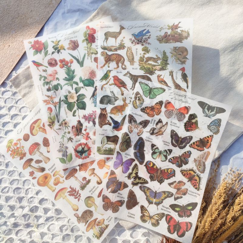 

garden washi sheet stickers, stiker washi