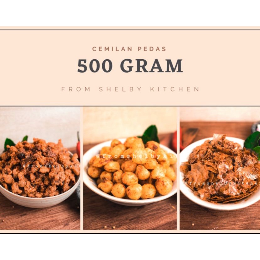 

Varian Cemilan Pedas 500 gram