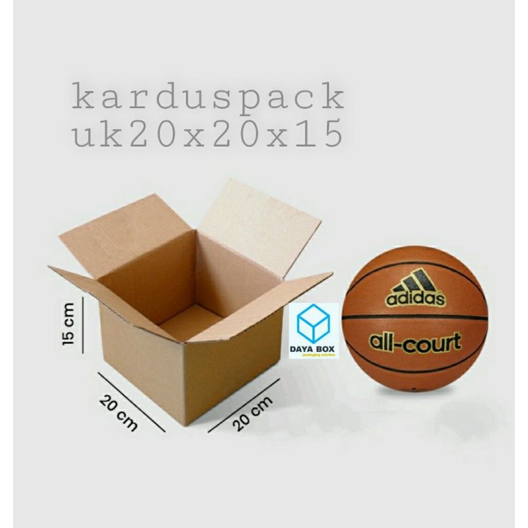 

TERMURAH KARDUS PACKAGING BOX BESAR UK20X20X15 POLOS