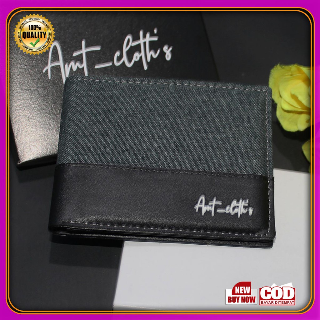 Dompet Cowok Distro Kekinian Bahan sintetik BAYAR DI TEMPAT