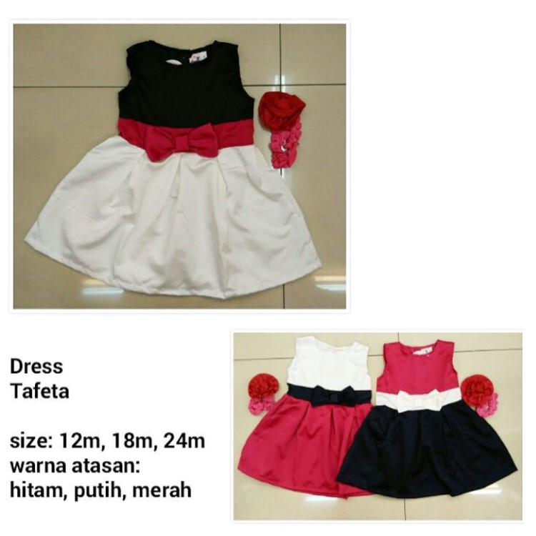 Dress Anak Cewek Tafeta / Dress Anak Perempuan