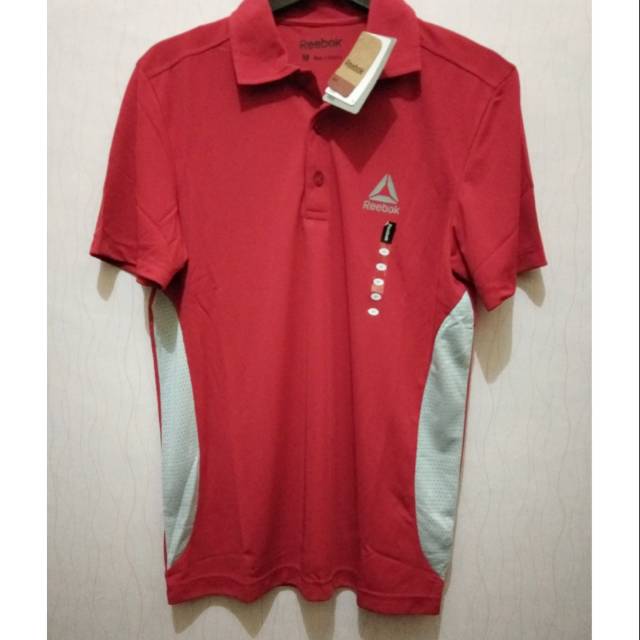 Original 100 % Kaos Kerah Polo Shirt REEBOK Golf PlayDry