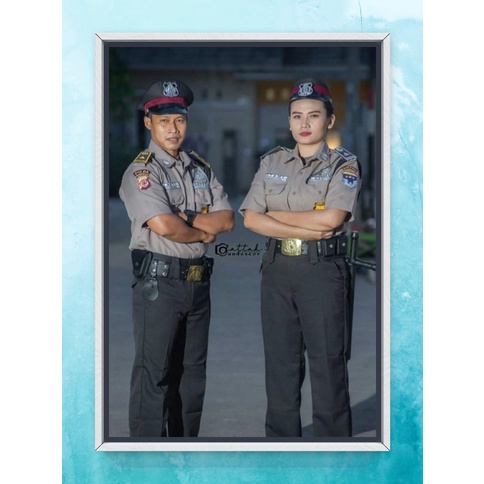 atasan bawahan stelan seragam satpam terbaru 2023_2024 PDL /PDH stelan baju scurity baru cream murah model lengan panjang lengan pendek  warna coklat mirip polisi stelan dinas kerja harian lengkap full logo seragam baru satpam baru murah original  cod