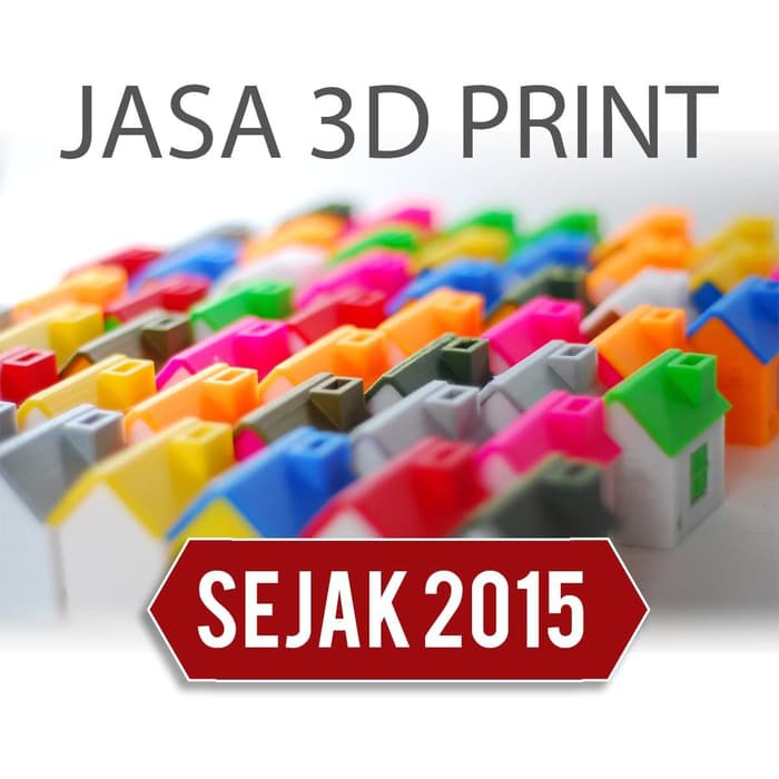 3D Print ABS 3D Printing cetak 3 dimensi - Putih