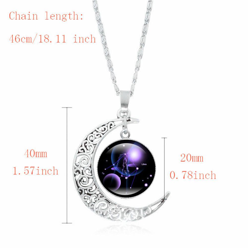 Top Kalung Pria Cowok 12 Zodiak Sliver 12rasi