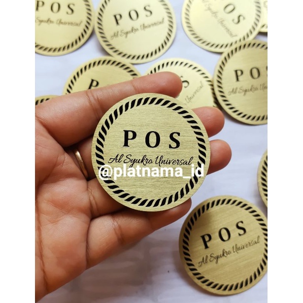 Label plat pin / label plat jepit / label custom minim 20 pc