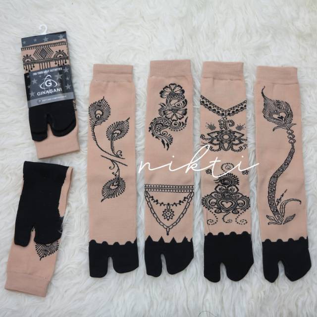 KAOS KAKI MUSLIMAH JEMPOL panjang bahan spandex nylon / moslim socks