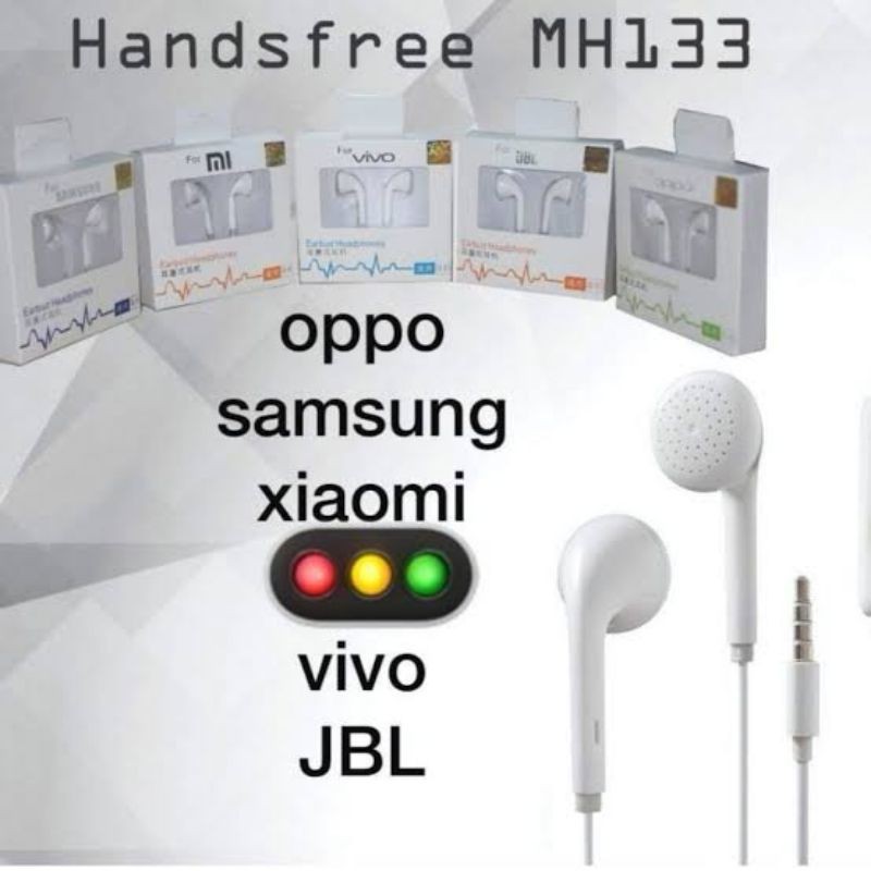 Headset/Handsfree MH-133 SAMSUNG/XIAOMI/OPPO/VIVO ORIGINAL