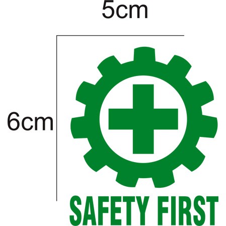

stiker helm proyek safety first / cutting sticker helm safety first k3