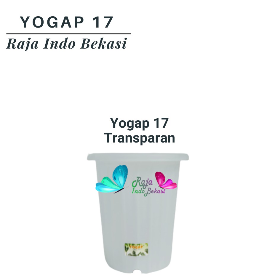 Pot Yogap 17 Putih Coklat Merah Bata Bening Transparan Pot Yogap Yoga 18 19 25 Tebal Murah