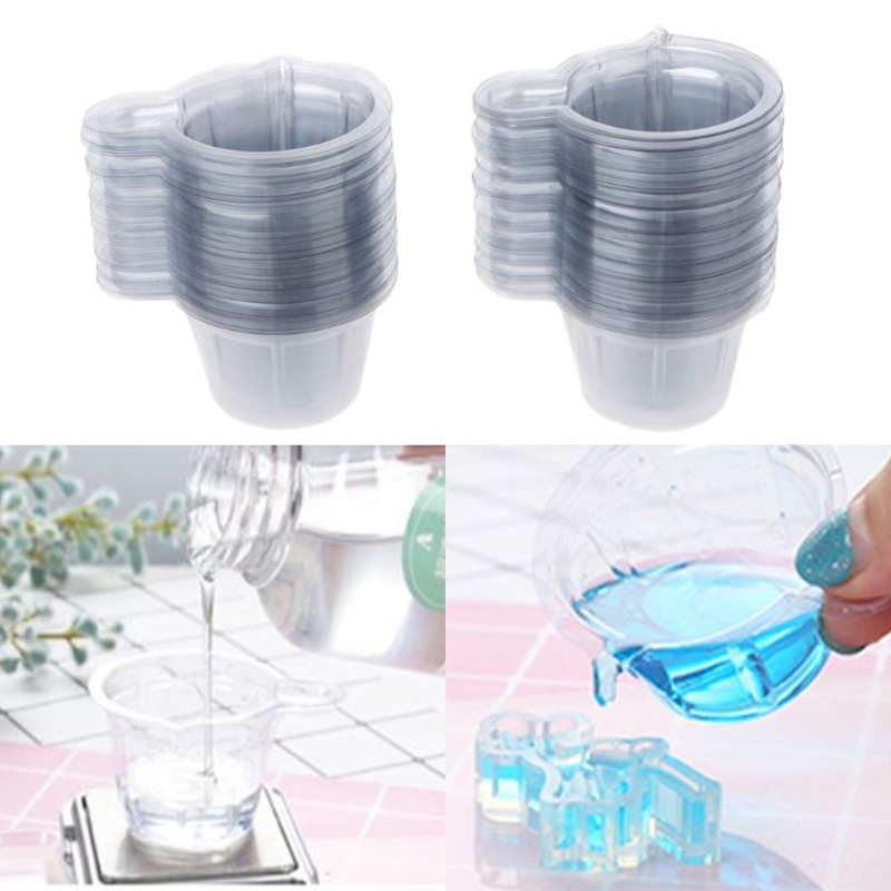 SIY  200Pcs 40ML Plastic Disposable Epoxy Resin Mixing Cups Dispenser Resin Cup Craft