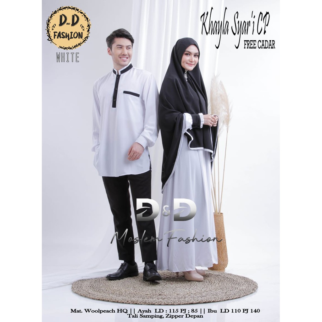 KHAYLA BAJU COUPLE  SYAR'I /BAJU SARIMBIT/BAJU COUPLE MUSLIM