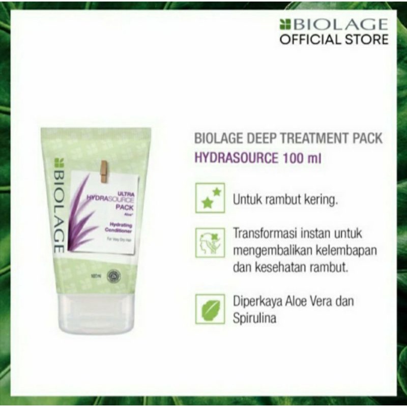 MATRIX BIOLAGE DEEP TREATMENT HYDRASOURCE / DTP / BIOLAGE / MATRIX / VITAMIN