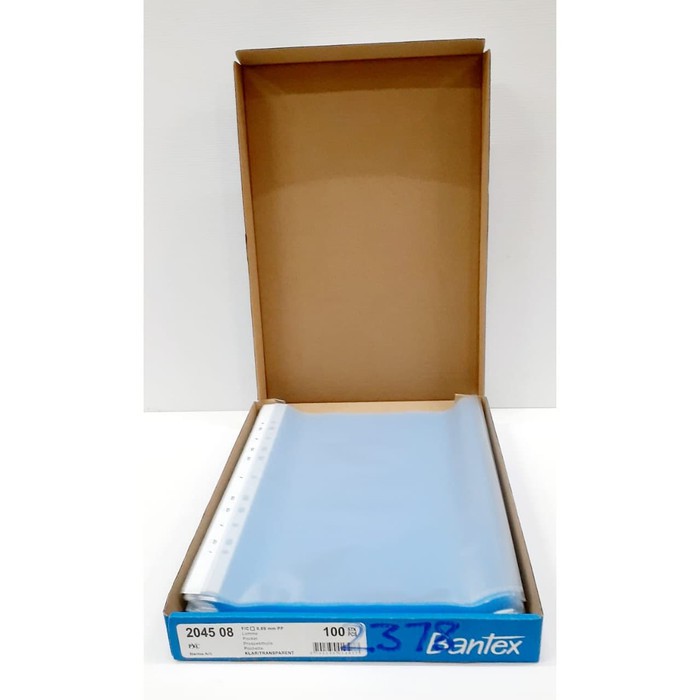 

POCKET FILE PLASTIK BANTEX 2045 / KANTUNG BINDER F4 PER BOX ISI 100pcs