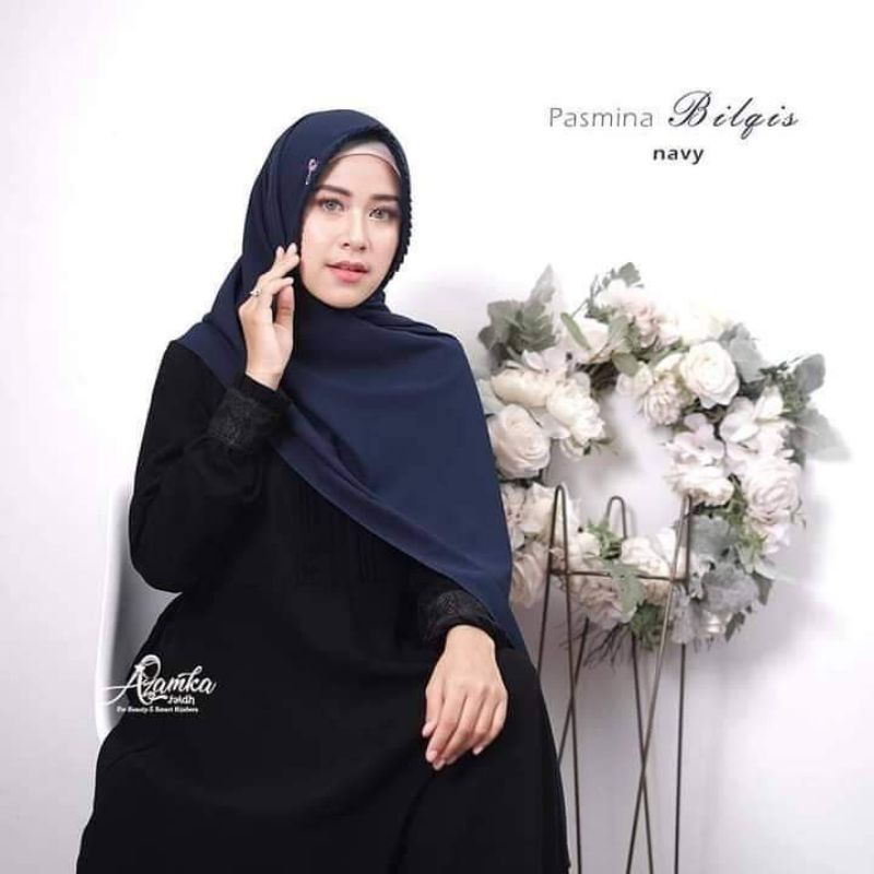Pashmina Bilqis ori by azamka hijab bisa cod