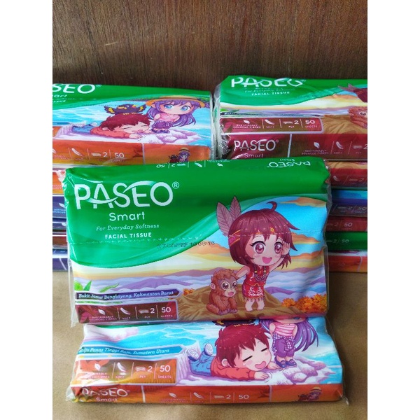 Tissue Paseo Travel pack /  1pack Isi 50 Lbr Tisue paseo Tisu 2ply / Tissue kecil / Tisue 2 ply