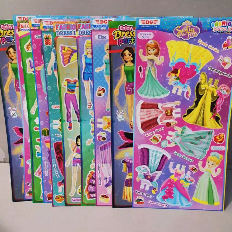 Mainan bp bpan kertas  bongkar pasang isi 10 pcs