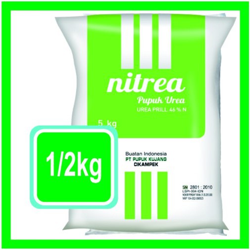 1/2 kg nitrea pupuk Urea Nitrogen (N) 46% untuk daun cap pupuk kujang