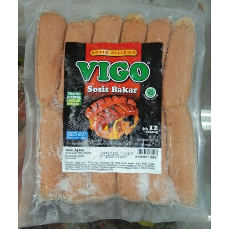 

VIGO SOSIS AYAM SOSIS BAKAR 500g 12s