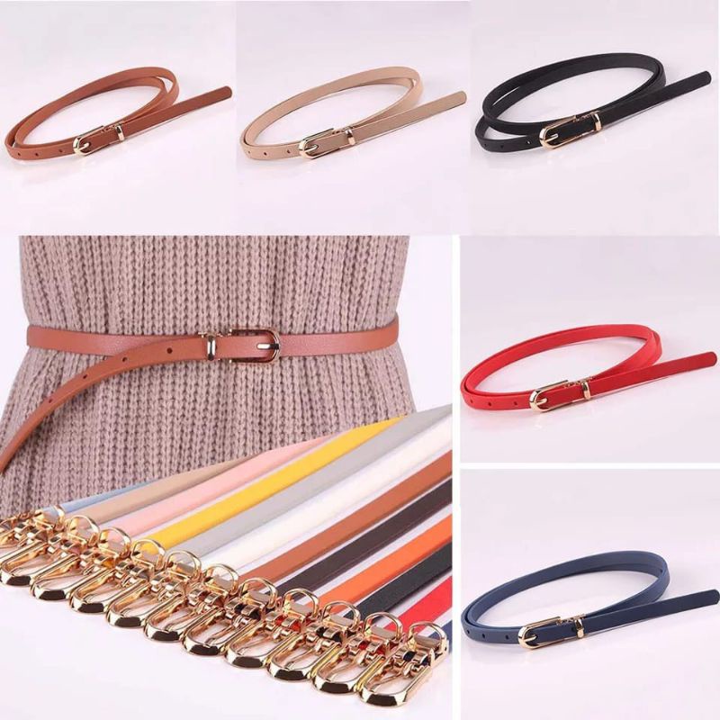 Bundara.id Fa-1400 Tali pinggang wanita import pu leather gesper wanita ikan pinggang ring belt