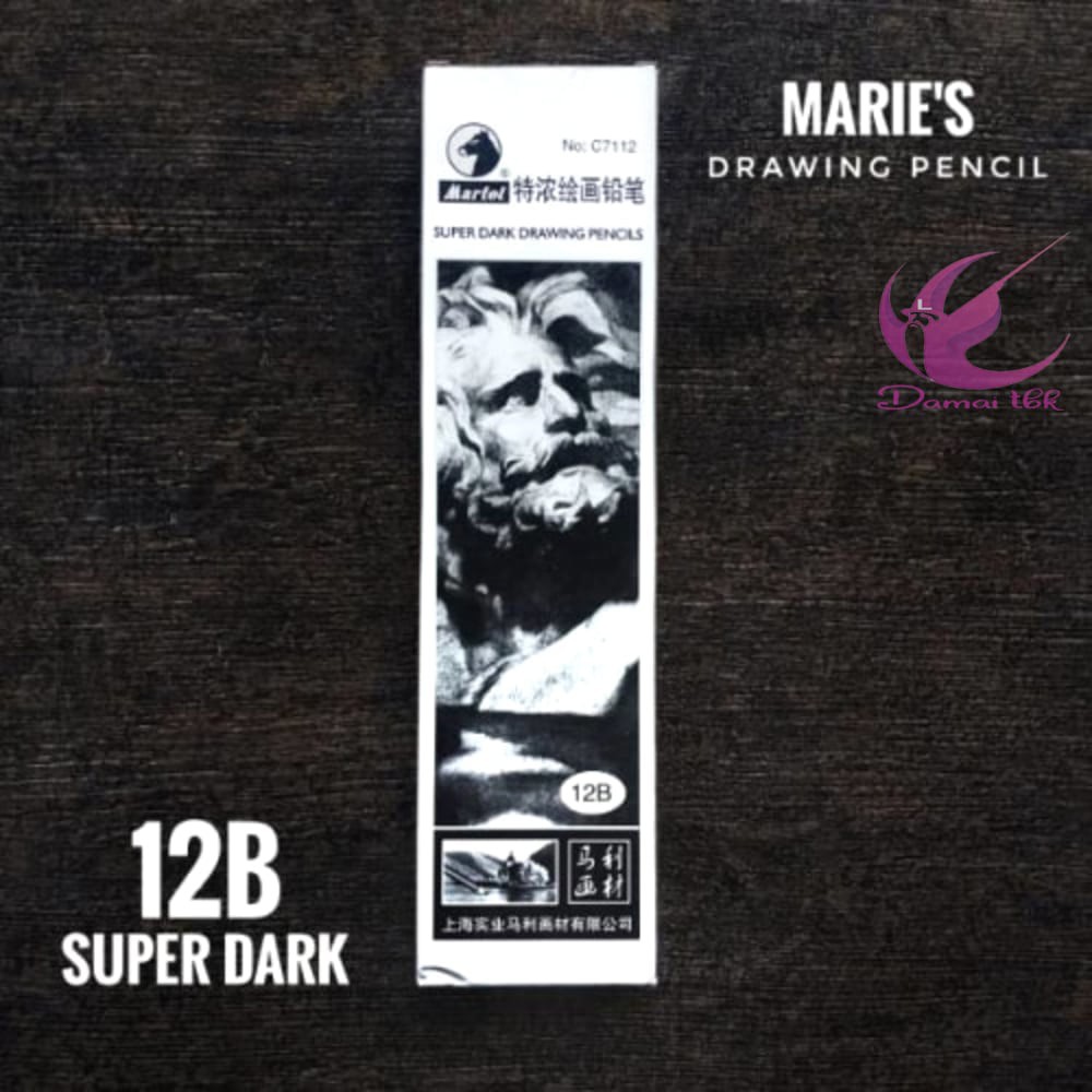 

Maries Pensil Super Dark 12B - drawing pencil