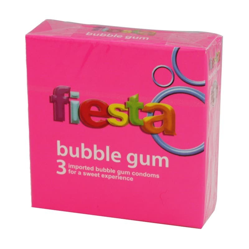 Kondom Fiesta Bubble Gum isi 3 pcs Condom Bubblegum