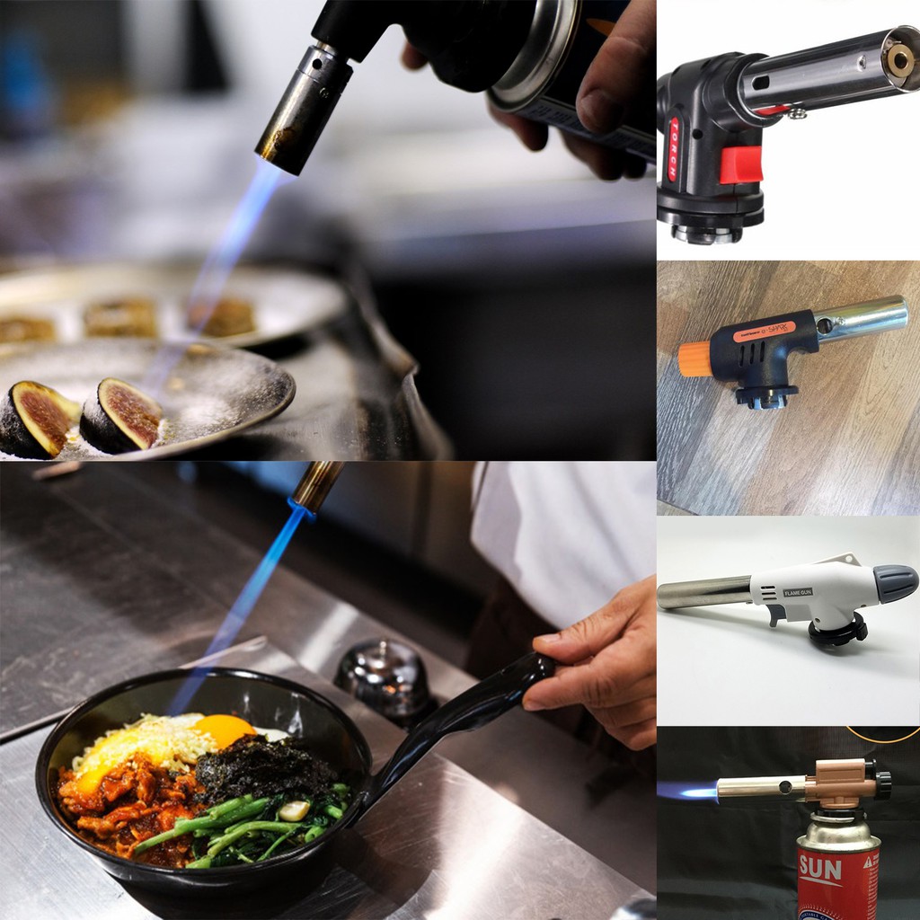 G2 Alat Bakar mozzarella Torch Pelele Keju Firetric Flame Gun Portable Gas Pembakar Daging Masakan