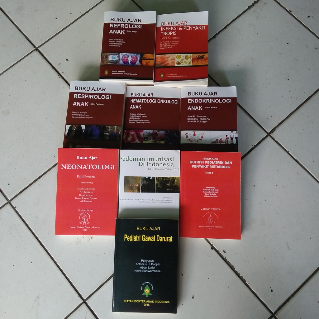 BEBAS PILIH BUKU IDAI BUKU AJAR NUTRISI PEDIATRIK DAN PENYAKIT METABOLIK - NEONATOLOGI ANAK - PEDOMAN IMUNISASI DI INDONESIA - NEFROLOGI ANAK - BUKU AJAR INFEKSI DAN PENYAKT TROPIS, PENDIDIKAN BIMBINGAN ANAK BERKEBUTUHAN KHUSUS, KARDIOLOGI ANAK [ORIGINAL]