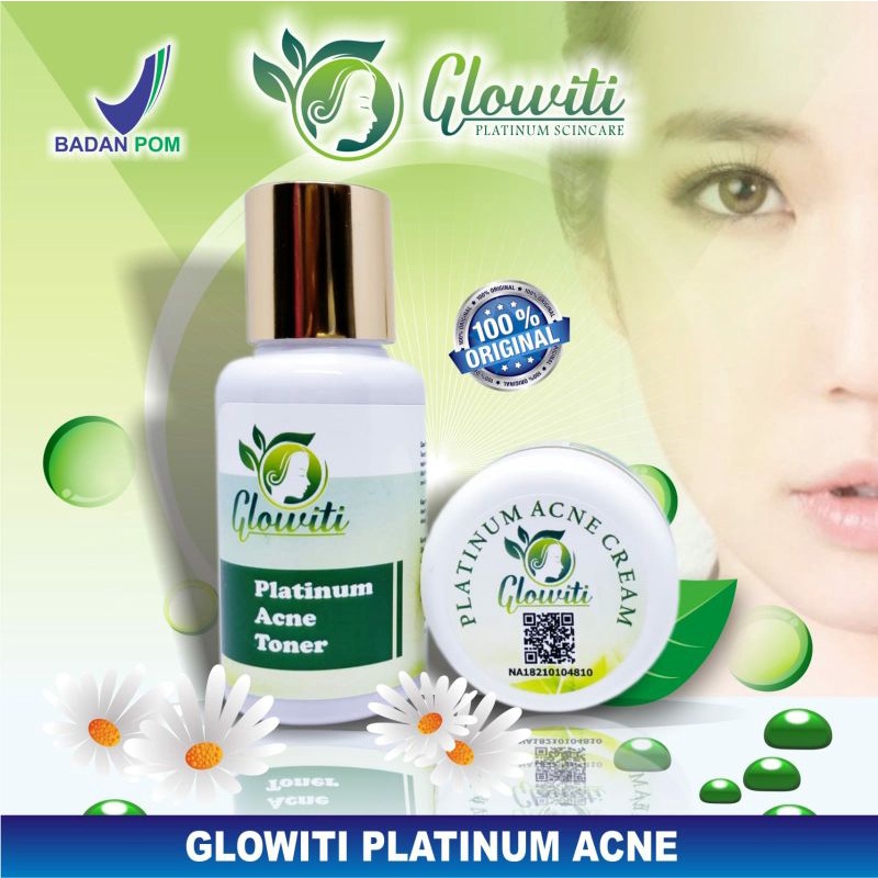 Glowiti Platinum Super Acne - Cream Basmi Jerawat Mujarab & AMPUH - Krim Obat Jerawat Paling Ampuh A