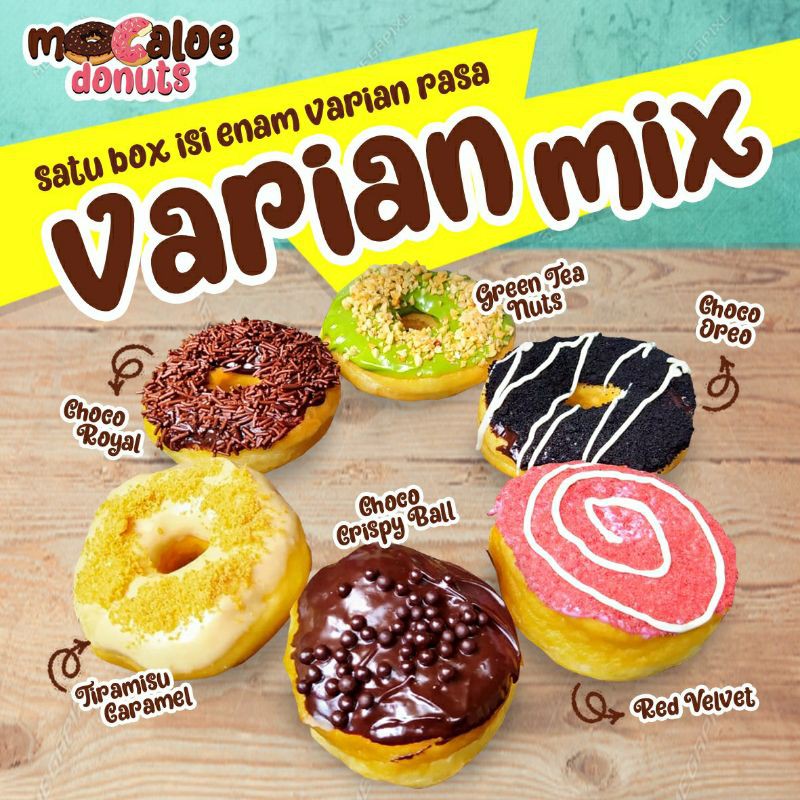 

Donat premium aneka varian topping