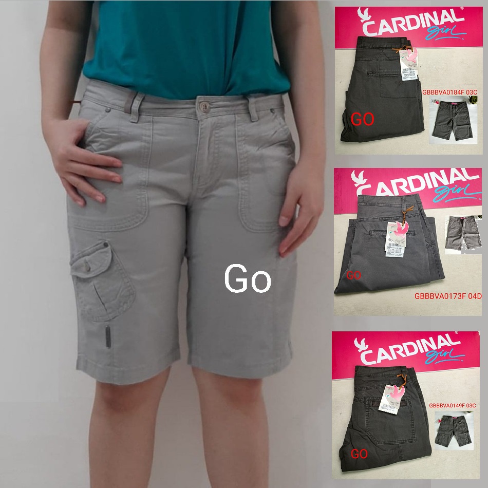 bb CARDINAL CELANA BAHAN 3/4 Cewek Celana Cewek Polos