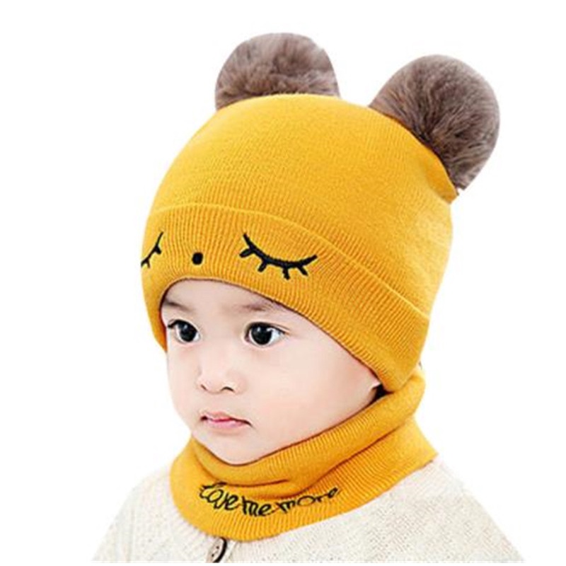 Topi Anak Terlucu Bordir Sleep Eyes Pom Pom