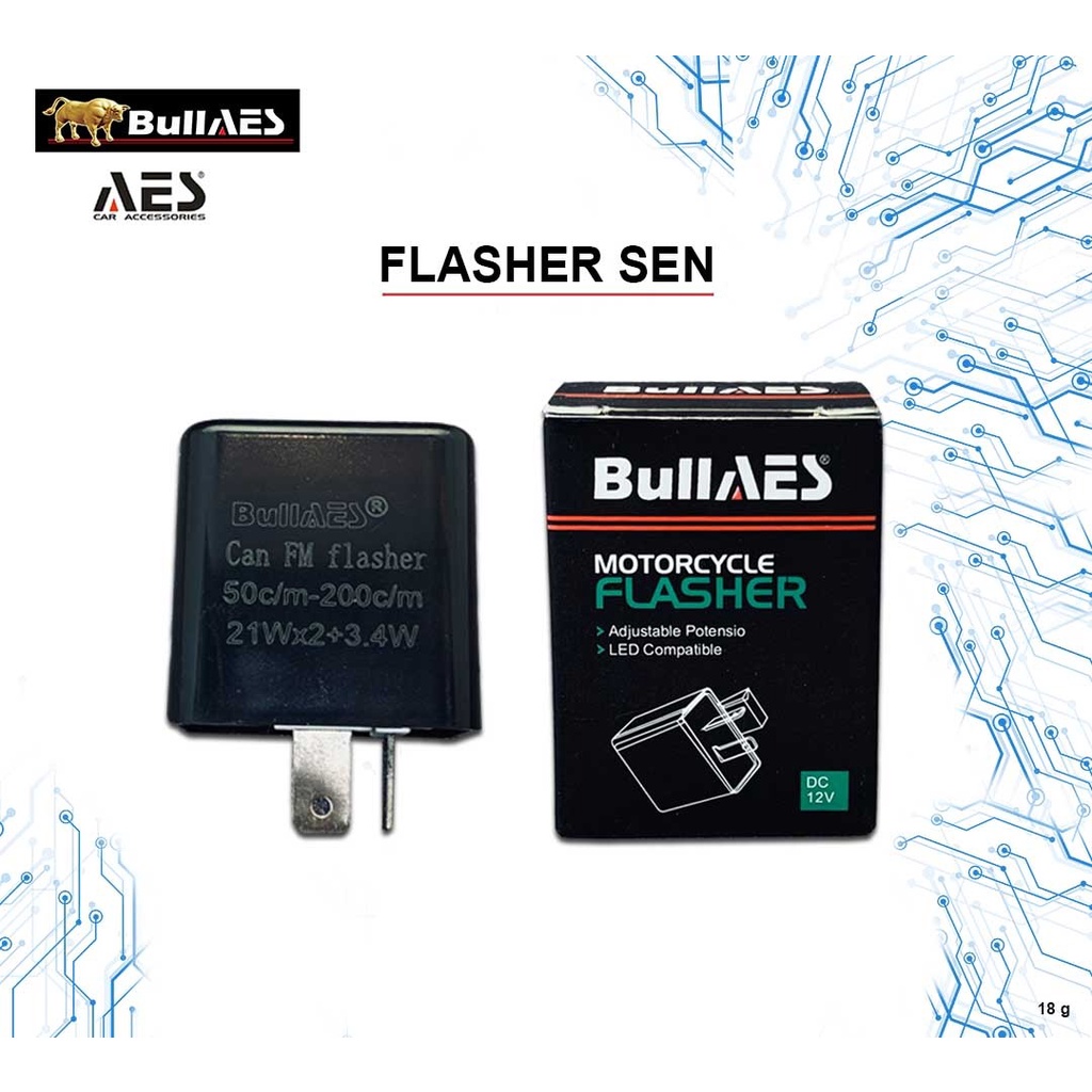 FLASHER SEN MOTOR ADJUSTABLE CONTROL CEPAT LAMBAT KEDIPAN SEIN LED