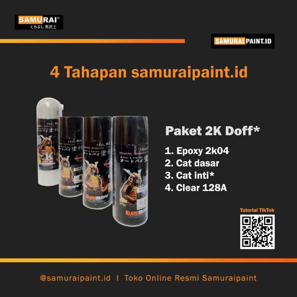 Paket 2k Doff* Cat Samuraipaint, Cat Aerosol