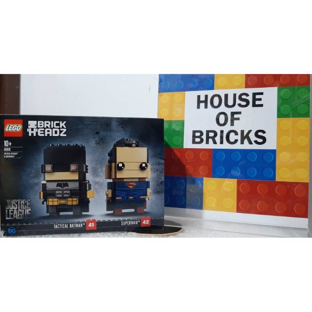 LEGO 41610 Brickheadz Tactical Batman and Superman