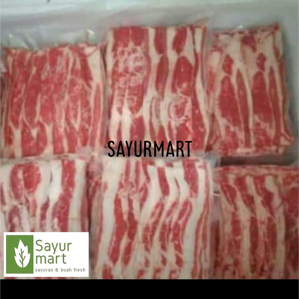 

Shurt plate beef slice daging potong segar siap masak