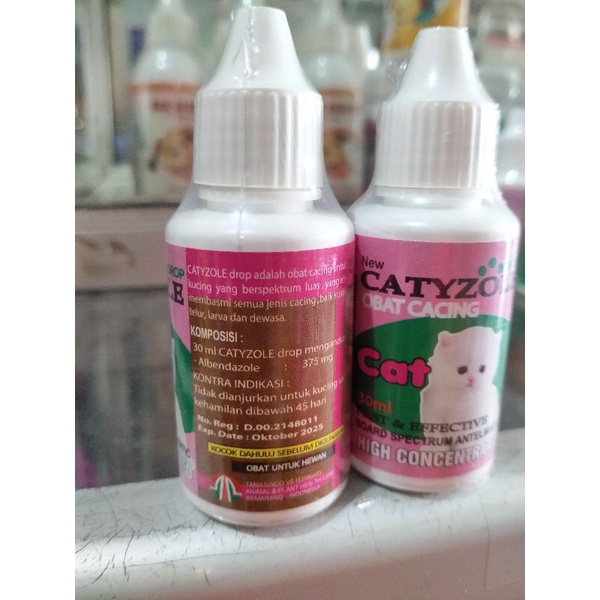 CATYZOLE - Obat Cacing Kucing 30 ml