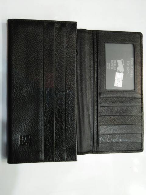 Dompet kipas BB 302 kulit asli lipat panjang