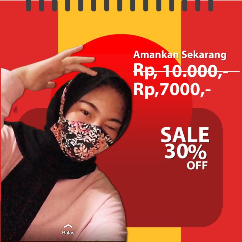 masker kain-masker kain 3 lapis-masker kain hijab-masker kain 3 ply-masker kain duckbill