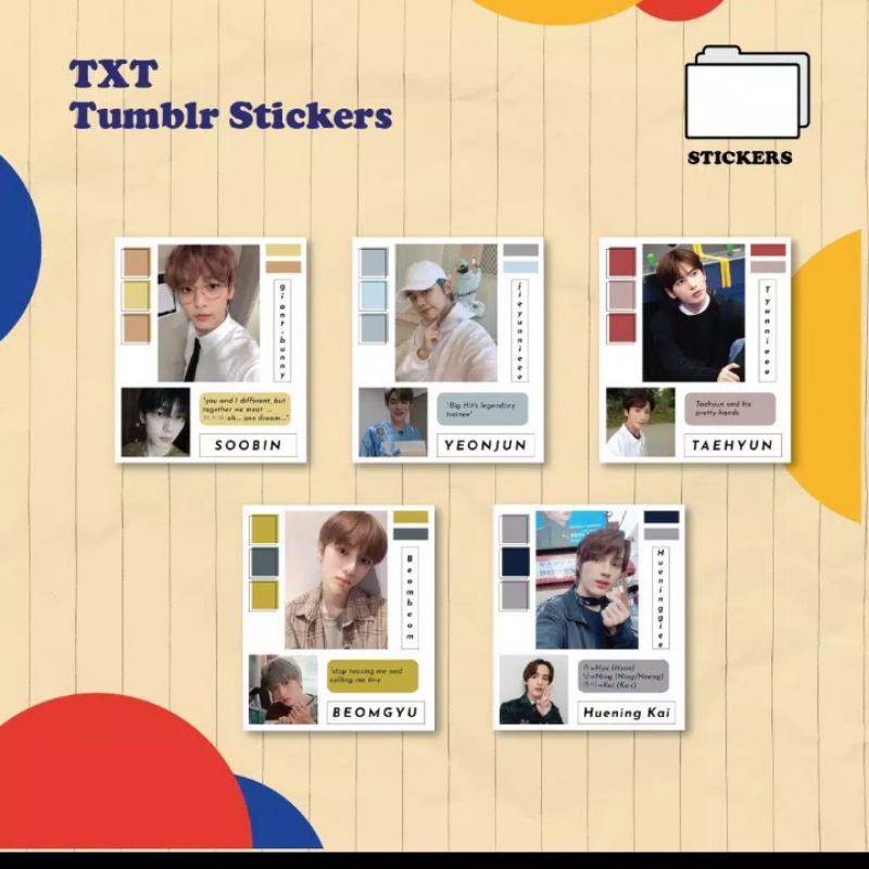 CASE/CASING STIKER RESIN KPOP TXT (BACA DEKSRIPSI PRODUK TERLEBIH DAHULU)