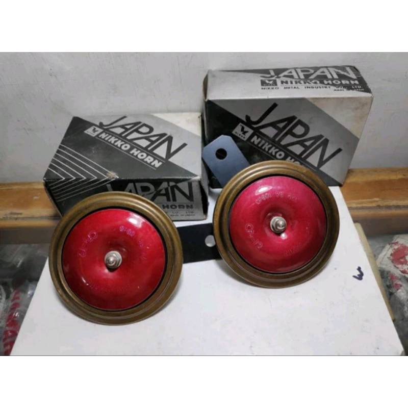 KLAKSON HORN NIKKO JAPAN RXZ RZR RXKING RX KING RXS YT ORI ASLI ORIGINAL NIKKO NOS