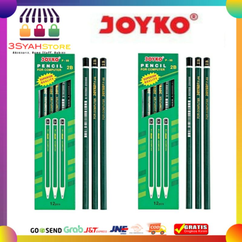 

PENCIL 2B JOYKO FOR COMPUTER P-88 (harga per pcs)