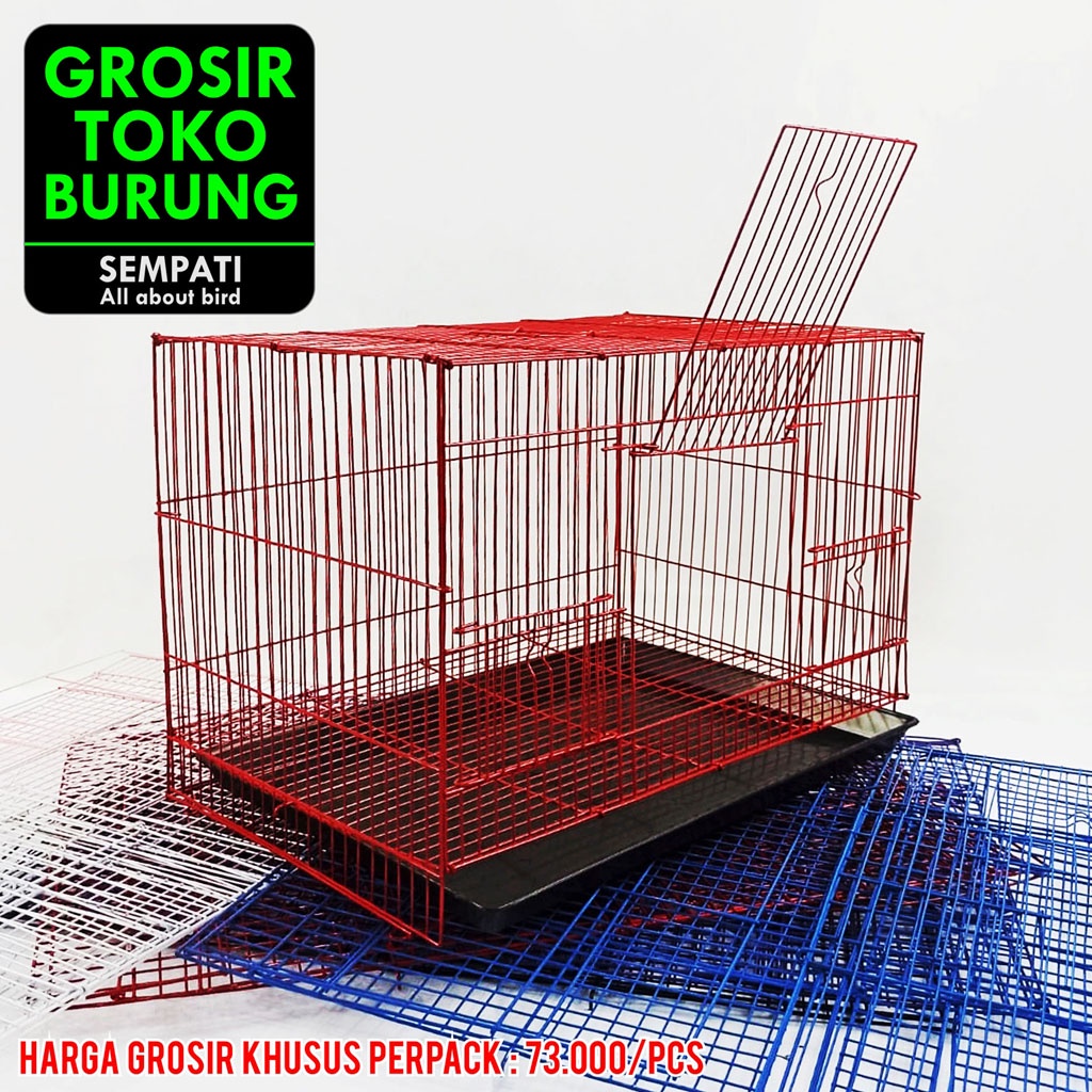 SEMPATI GROSIR SANGKAR KANDANG BURUNG MEDIUM SEMPATI ISI 10 PCS SIZE M KANDANG BURUNG LOVEBIRD PARKIT KENARI UMBARAN KANDANG KUCING ANJING KELINCI SUGAR GLIDER HAMSTER-3