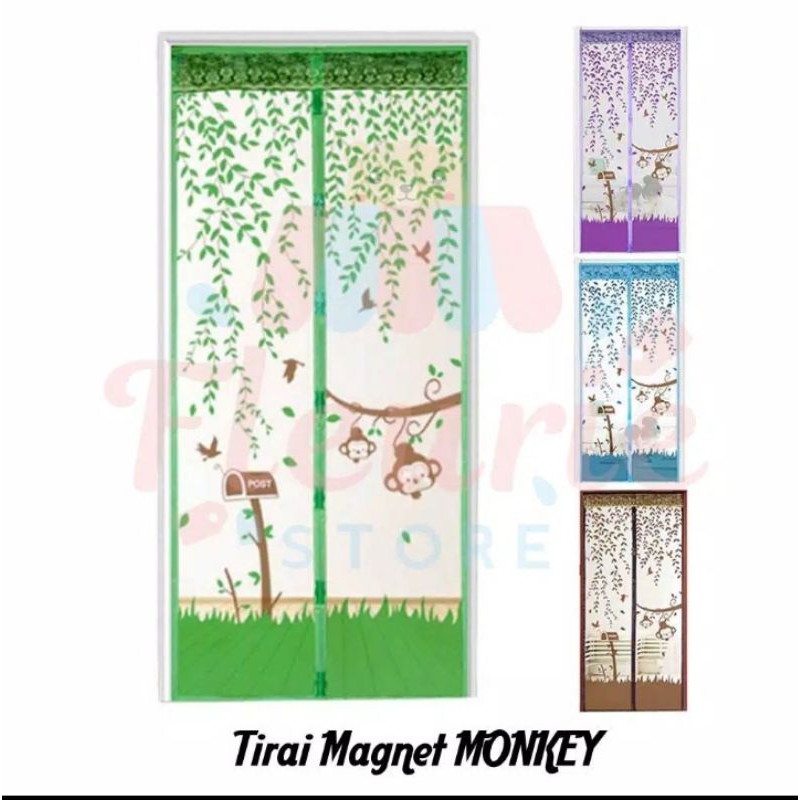 Tirai Pintu Magnet Anti Nyamuk / Gorden Hordeng Tirai Magnet Lovebird